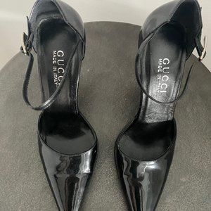 Gucci Black Patent Leather Pumps